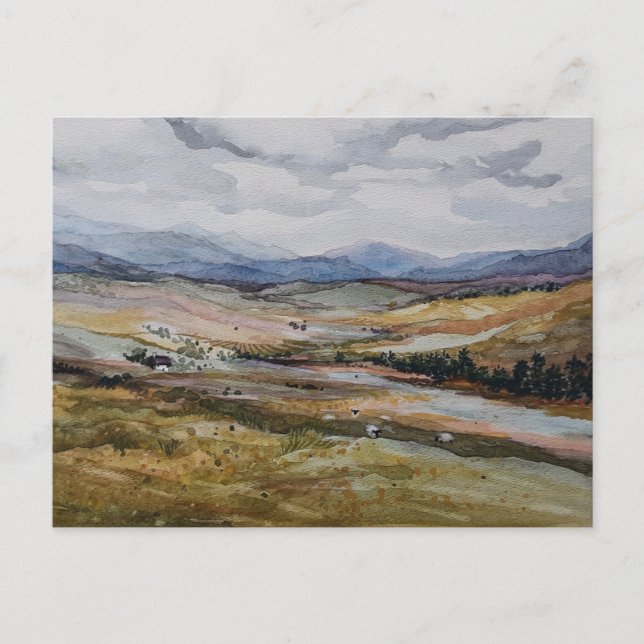 Écosse paysage Carte postale (Devant)