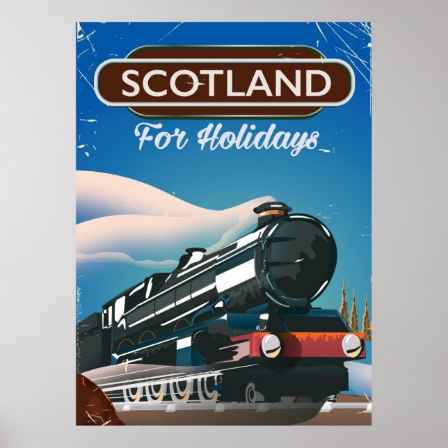 Ecosse Poster de voyage Locomotive (Devant)