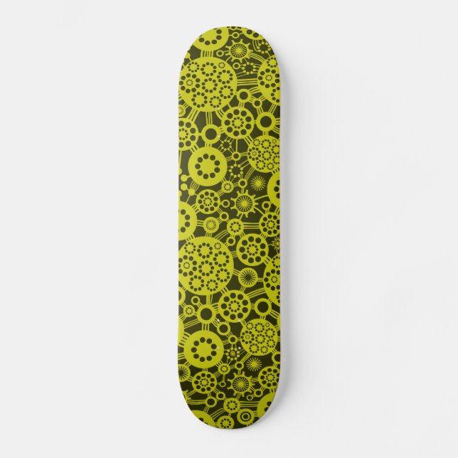 Ecosystem - Banana on Dark Olive Skateboard (Front)