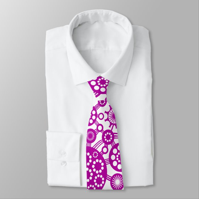 Ecosystem - Deep Violet on White Tie (Tied)