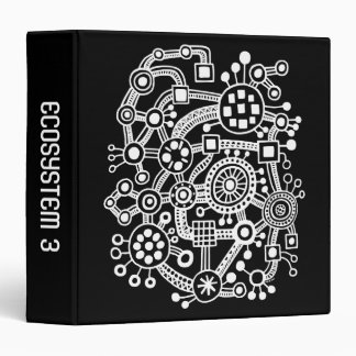 Ecosystem III (1.5in) - White on Black Binder