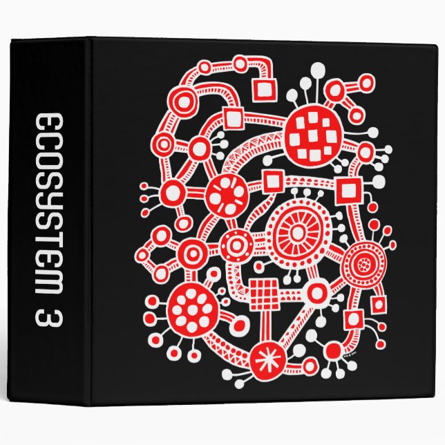 Ecosystem III (2in) - Red and White on Black Binder (Front/Spine)