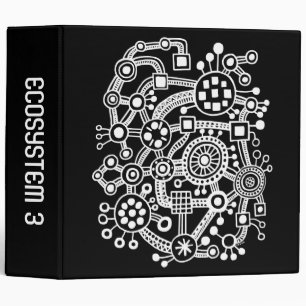 Ecosystem III (2in) - White on Black Binder