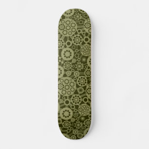 Ecosystem - Khaki on Dark Olive Skateboard