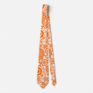 Ecosystem - Orange on White Tie