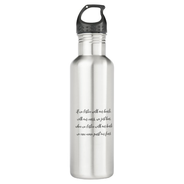 Écouter avec notre coeur #2 Bouteille d'eau (Devant)