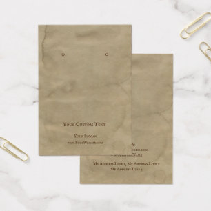 Écouter la carte d'affichage de bijoux, Recycle De