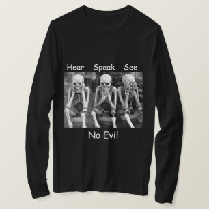 Écouter parler Voir pas de Esquisses mal T-shirt