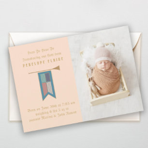 Écoutez, écoutez votre Faire-part de naissance pho