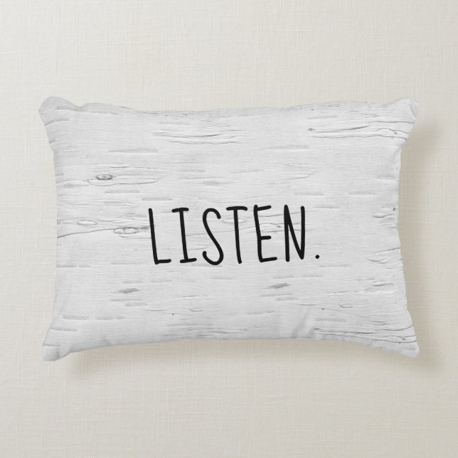 ÉCOUTEZ Le Texte Sur Le Coussin D'Accentuation De  (Devant)