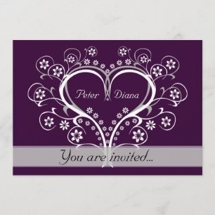 Écoutez mes invitations de mariage de coeur