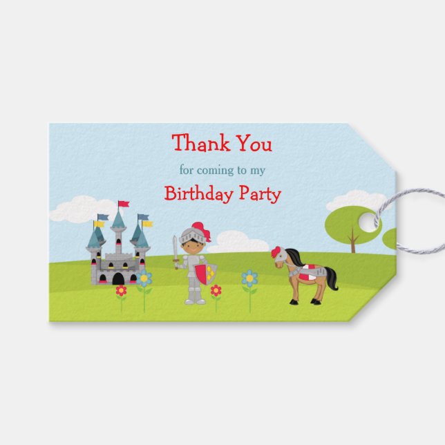 Écoutez votre étiquette cadeau Chevalier afro-amér (Devant (Horizontal))