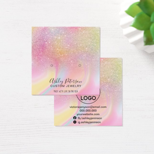 Écran à boucles d'oreilles à parties scintillant a (Bureau)