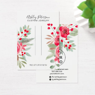 Écran à clip de bijoux à fleurs de Noël