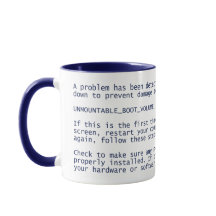 Écran Bleu de la mort de Windows - BSOD - Mug Bleu