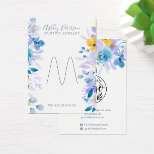 Écran de bague de bijoux à fleurs de lavande chic