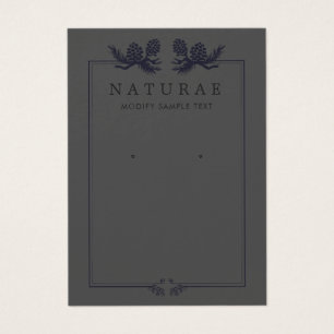 Écran de bijoux à oreille Vintage Terre noire