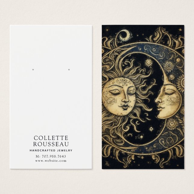 Écran de bijoux Céleste Sun Moon (Devant & derrière)