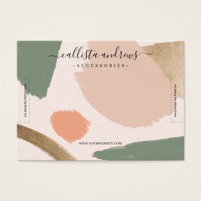 Écran de bracelet or aux tons Abstraits modernes (Devant)