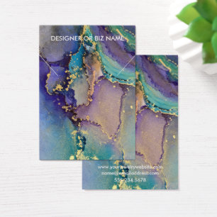 Écran de collier d'or liquide multicolore