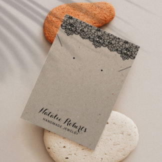 Écran de collier pour bijoux en dentelle vintage