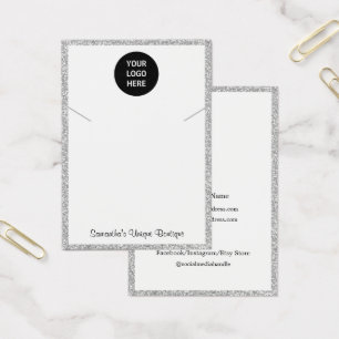 Écran de collier simple Logo d'entreprise Argent