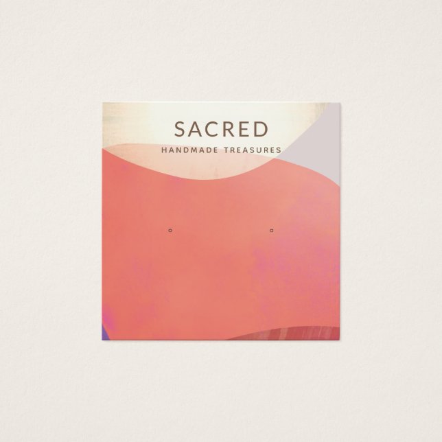 Écran d'oreille Abstrait en terre cuite (Devant)