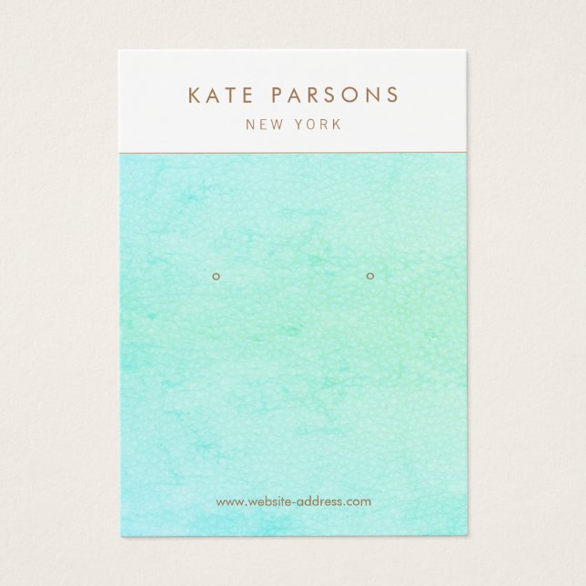 Écran d'oreille bleu turquoise Aqua (Devant)