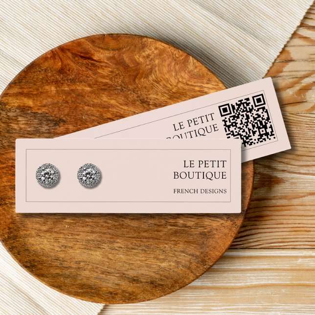 Écran d'oreille de code QR rose vif moderne (Créateur téléchargé)