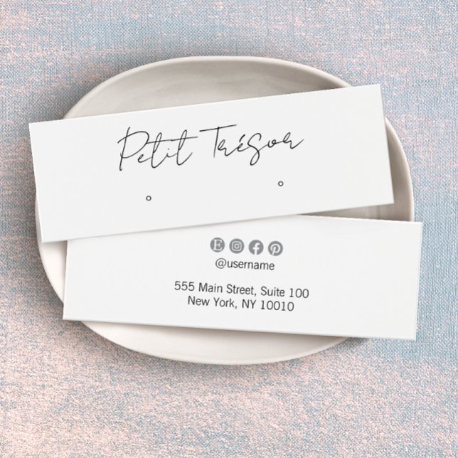 Écran d'oreille de script manuscrit blanc (Créateur téléchargé)