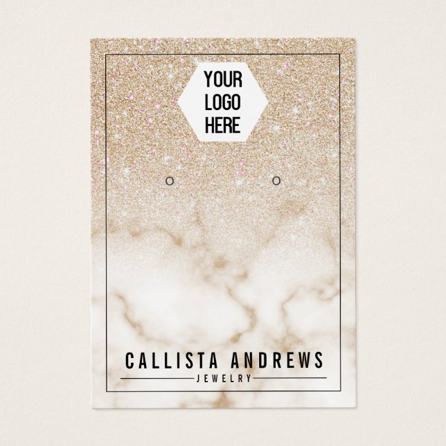 Écran d'oreille du logo Ombre en marbre Parties sc (Devant)