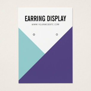Écran d'oreille du logo turquoise violet moderne