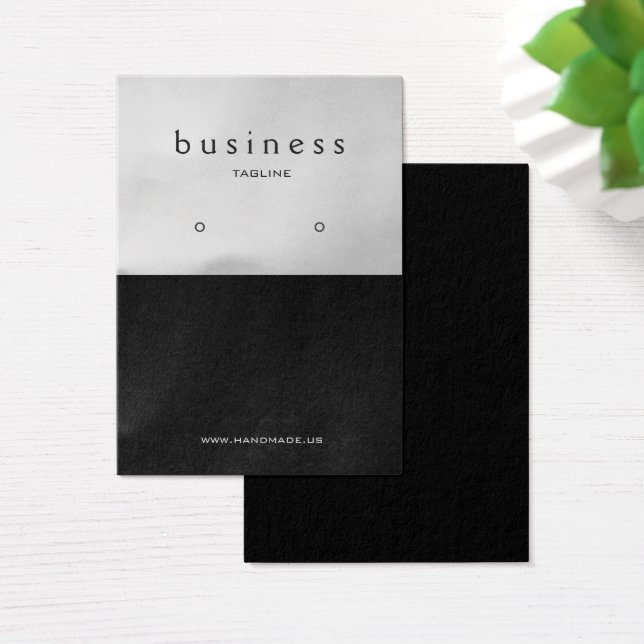 Écran d'oreille en noir et platine (Bureau)