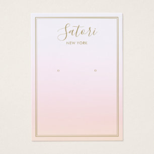 Écran d'oreille Pastel Pink Rainbow Ombre Script