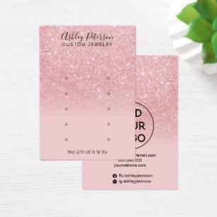 Écran d'oreille rose parties scintillant chic