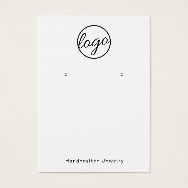 Écran d'oreille simple en noir et blanc personnali (Devant)