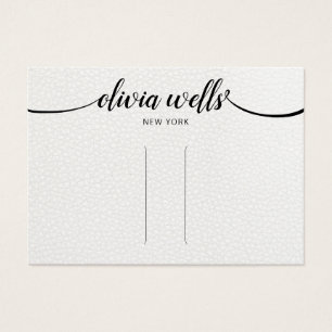 Écran en cuir Calligraphie Clip à cheveux Barrette