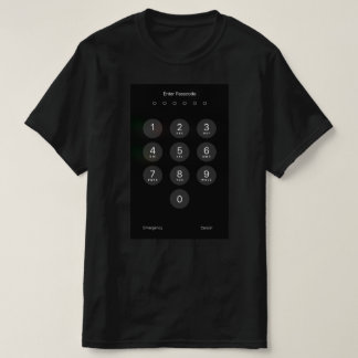Ecran Funny T-Shirt Enter Password iPhone