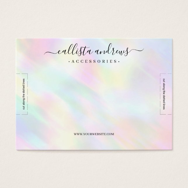 Écran moderne Pastel Holographique Arc-en-ciel (Devant)