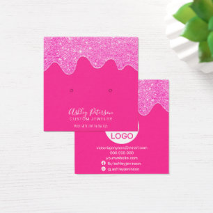 Écrans à gouttes de parties scintillant rose néon 