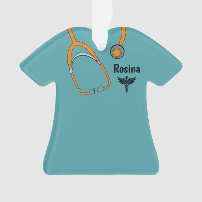 Écrans Médicales modifiables Caduceus Nom Noël (devant)