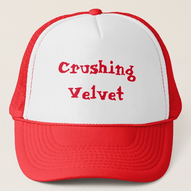 Écrasement du casquette de velours (Devant)