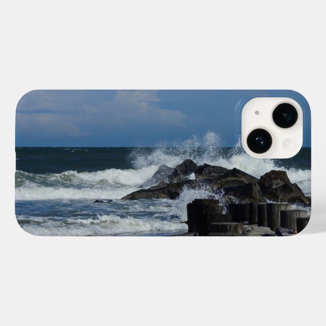 Écraser Des Vagues À Un coque iphone Folly (Verso (horizontal))