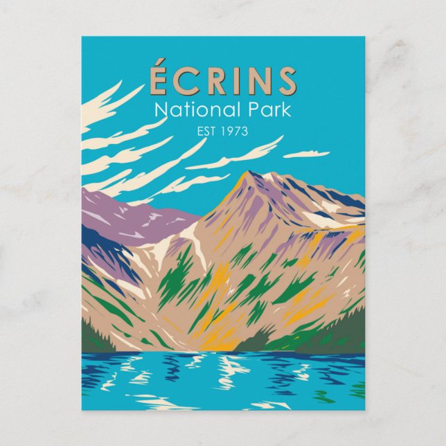 Ecrins National Park Dauphine Alps France Postcard (Front)