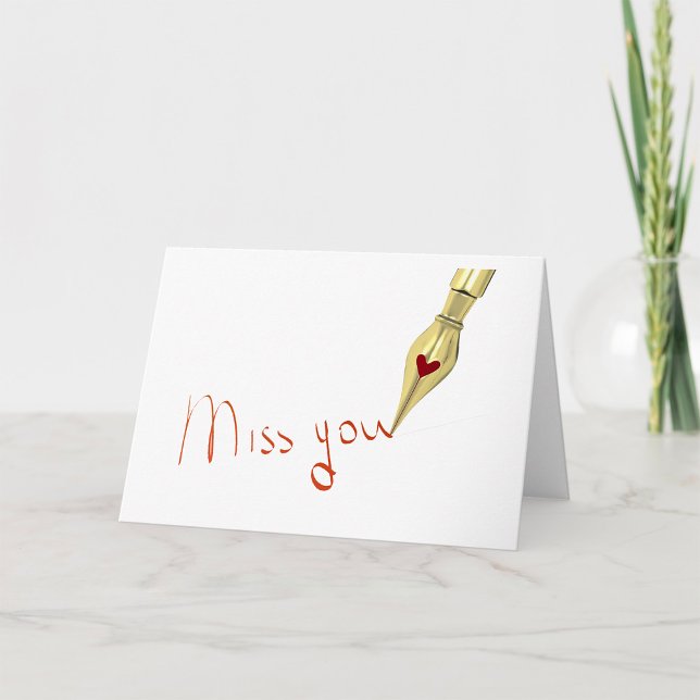Écrire des cartes de voeux Miss You (Créateur téléchargé)