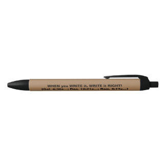 Écrire le stylo droit