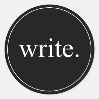 Écrire un autocollant