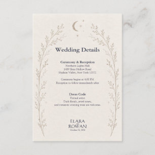 Écrit dans les Étoiles Invitation de Mariage Céles