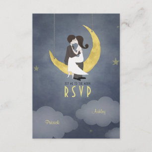 Écrit dans les étoiles Mariage RSVP Invitation