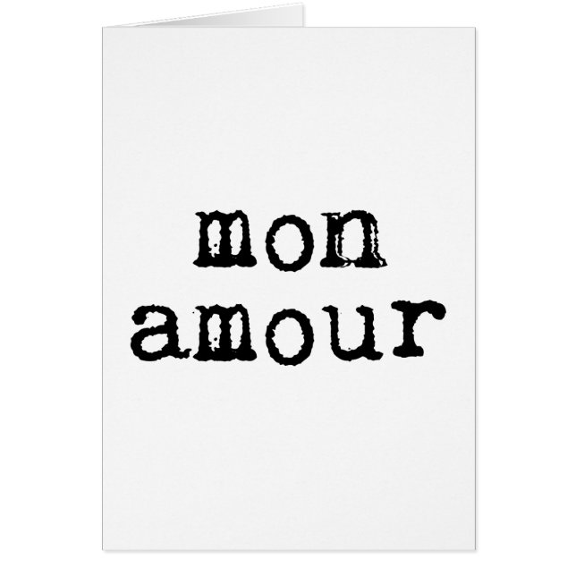 Écrite Mon Amour (Devant)